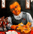 〈尘埃〉布面油画100&80cm2011年份