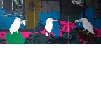 01《思无邪》布面油画 （三联画）160X360CM