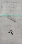《格物》One+Line+水墨宣纸+丙烯颜料99X49cm,2013