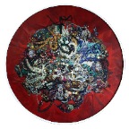 《虚拟的爱之三》油画直径120Cm时间2013