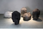 Spiritual paticles, 2013, Resin, rice paper, ink