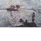 《守望》  120-180cm  布面丙稀  2010年